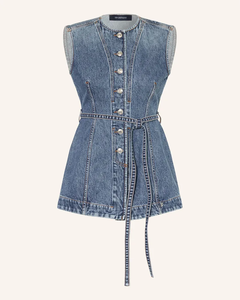 SPORTMAX Jeansweste SPDDOMINIO Blau