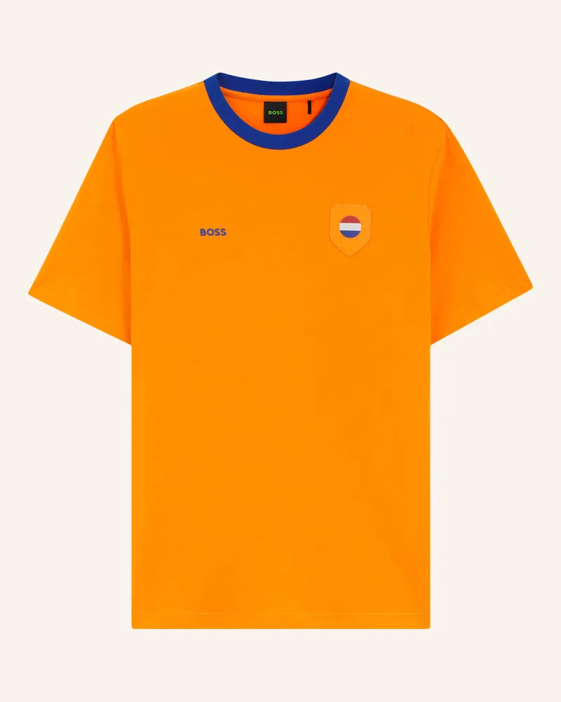 HUGO BOSS T-Shirt Ts_Bb Bc Lux Tee Regular Fit orange Orange