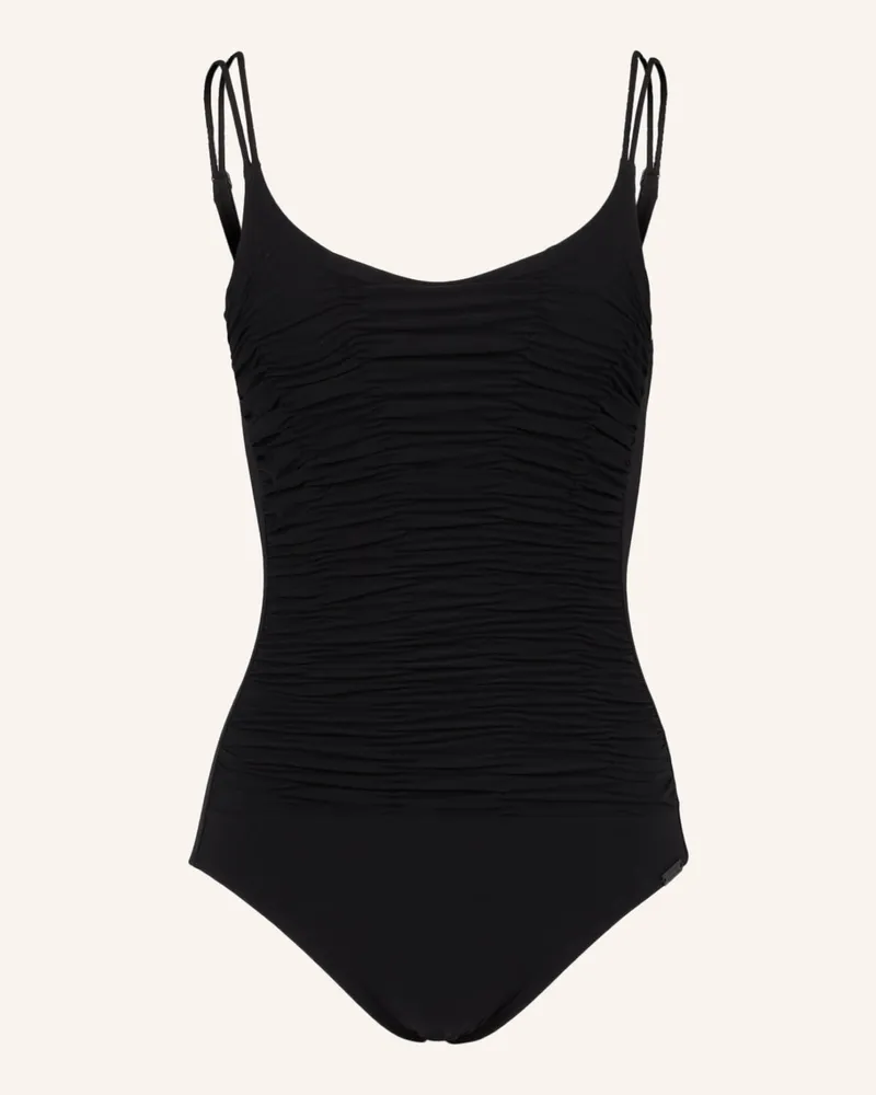 Maryan Mehlhorn Bügel-Badeanzug Elements schwarz Schwarz