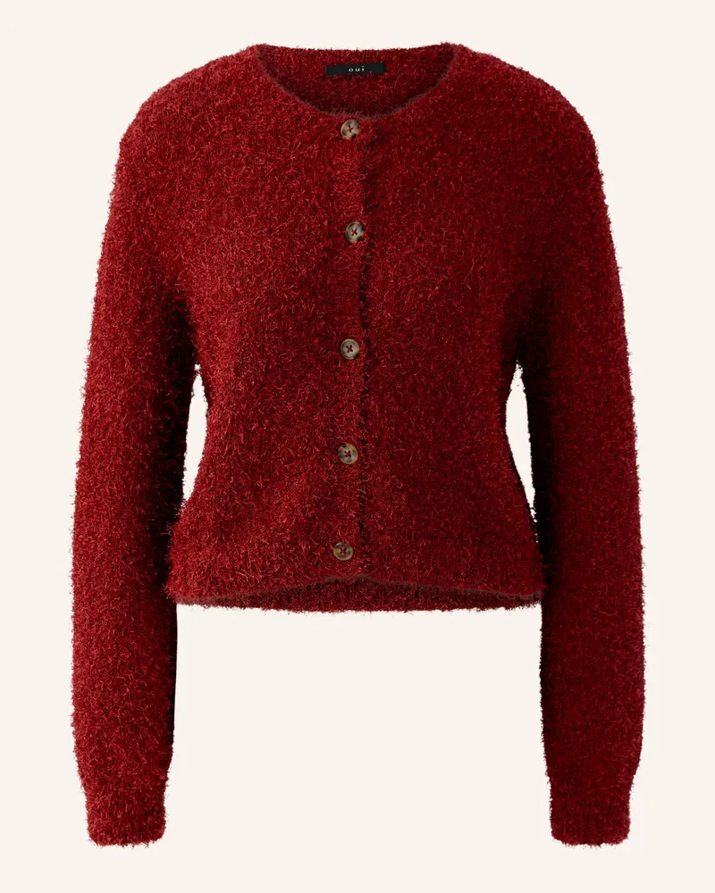 Oui  Strickjacke Rot