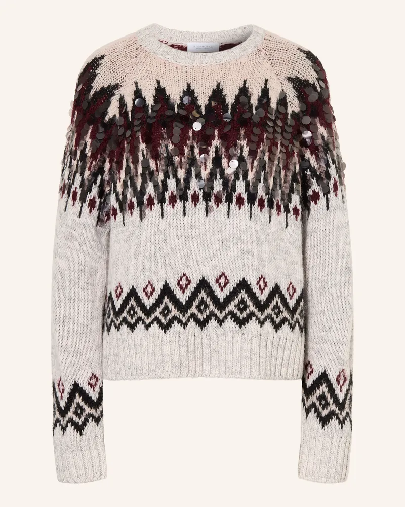 Rich&Royal Pullover Mit Pailletten grau Hellgrau