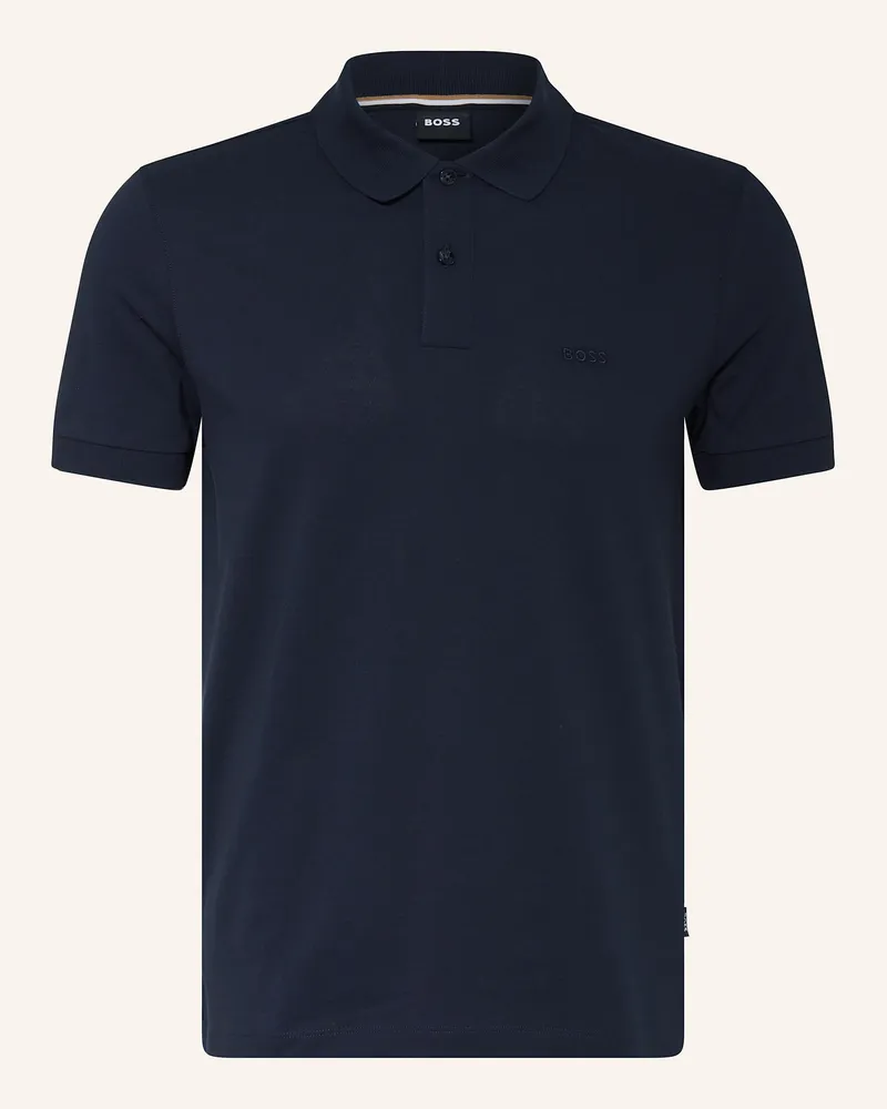 HUGO BOSS Piqué-Poloshirt Pallas Regular Fit blau Dunkelblau