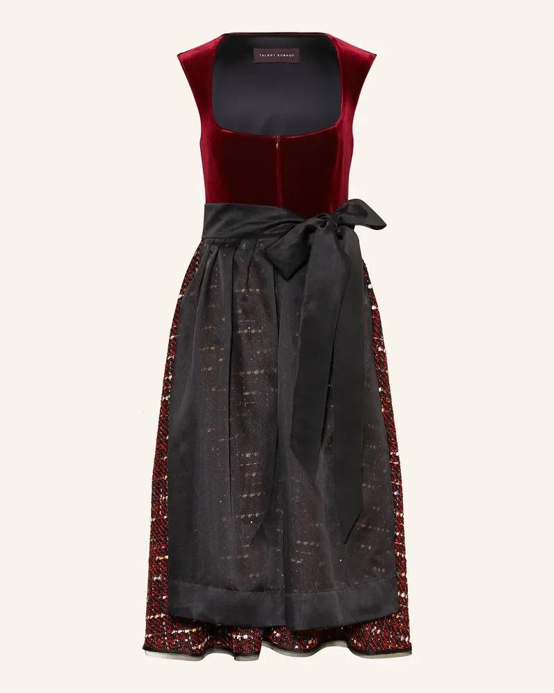 Talbot Runhof Dirndl rot Dunkelrot