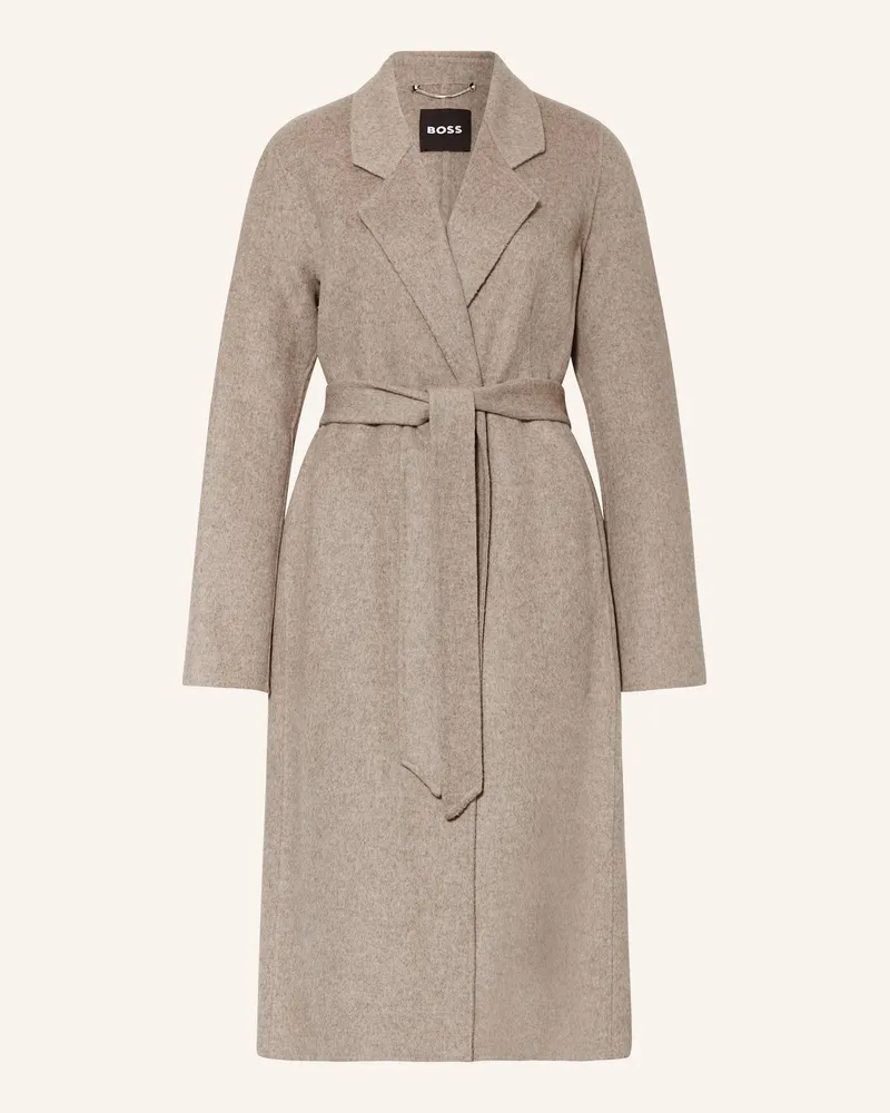 HUGO BOSS Wollmantel COTAZ Taupe
