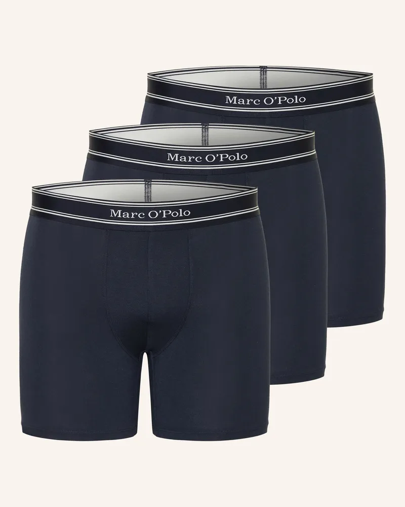 Marc O'Polo 3er-Pack Boxershorts Dunkelblau