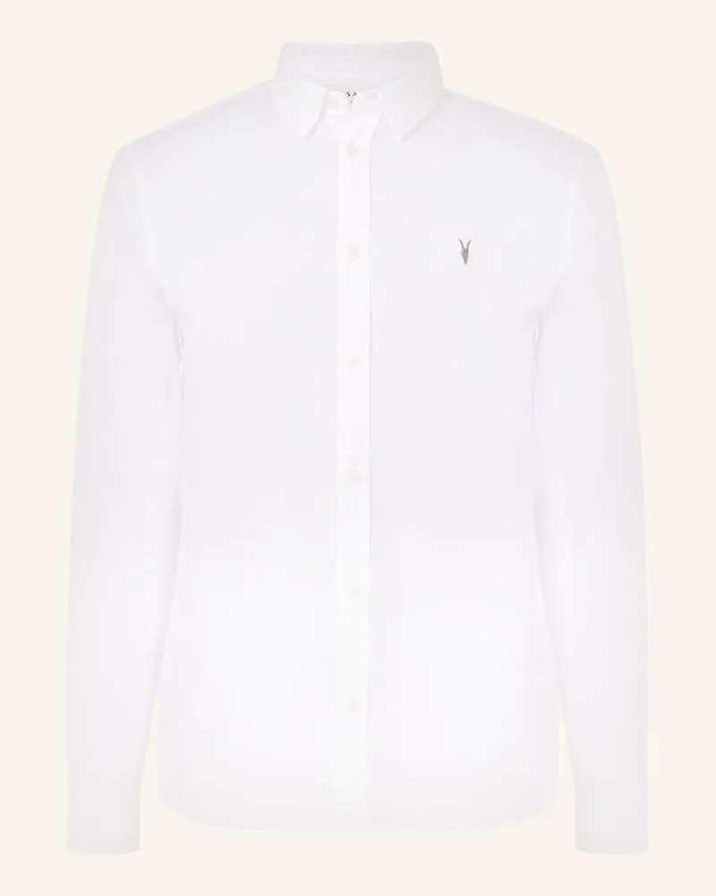 AllSaints Hemd HAWTHORNE Slim Fit Weiss