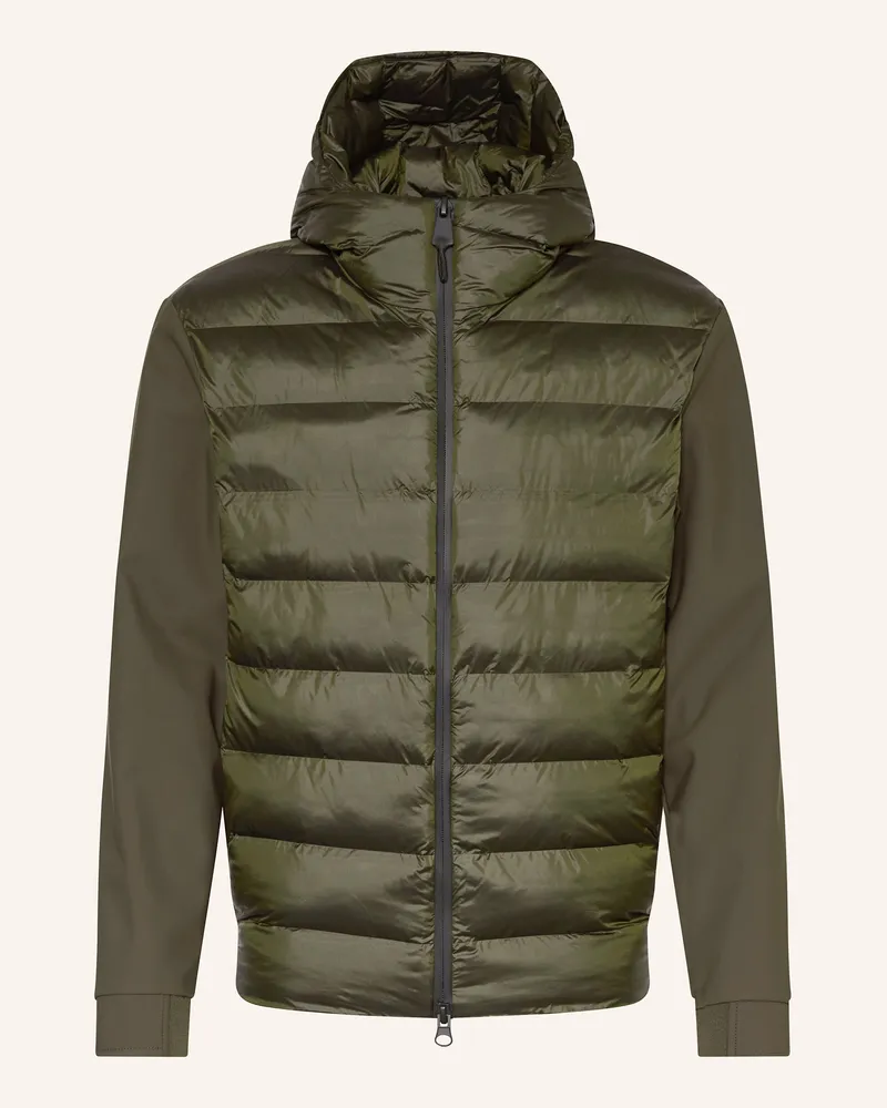 Strellson Steppjacke im Materialmix Dunkelgrün