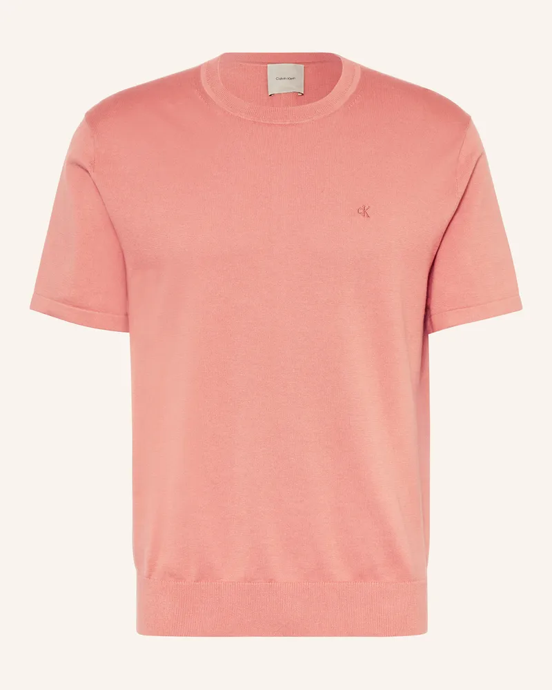Calvin Klein Strickshirt Lachs