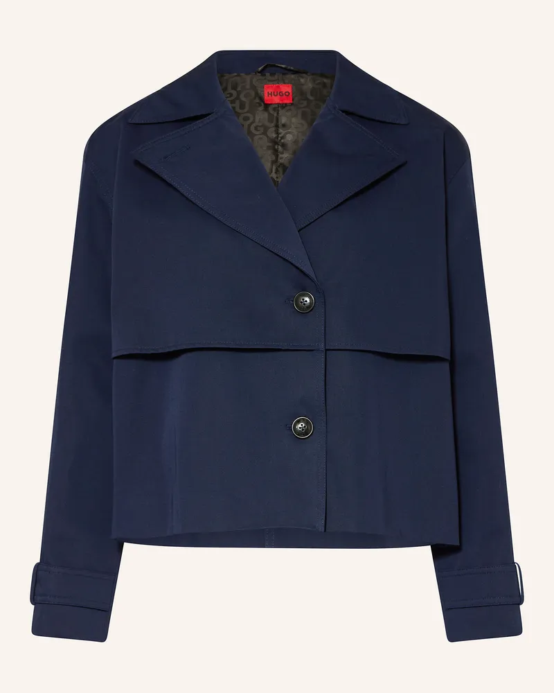 HUGO BOSS Kastenjacke Aclira blau Dunkelblau