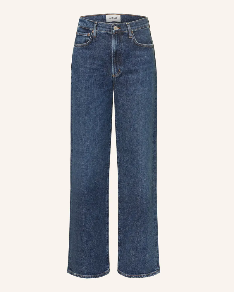 AGOLDE Straight Jeans Harper blau Echo