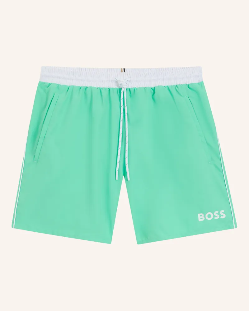 HUGO BOSS Badeshorts Starfish gruen Grün