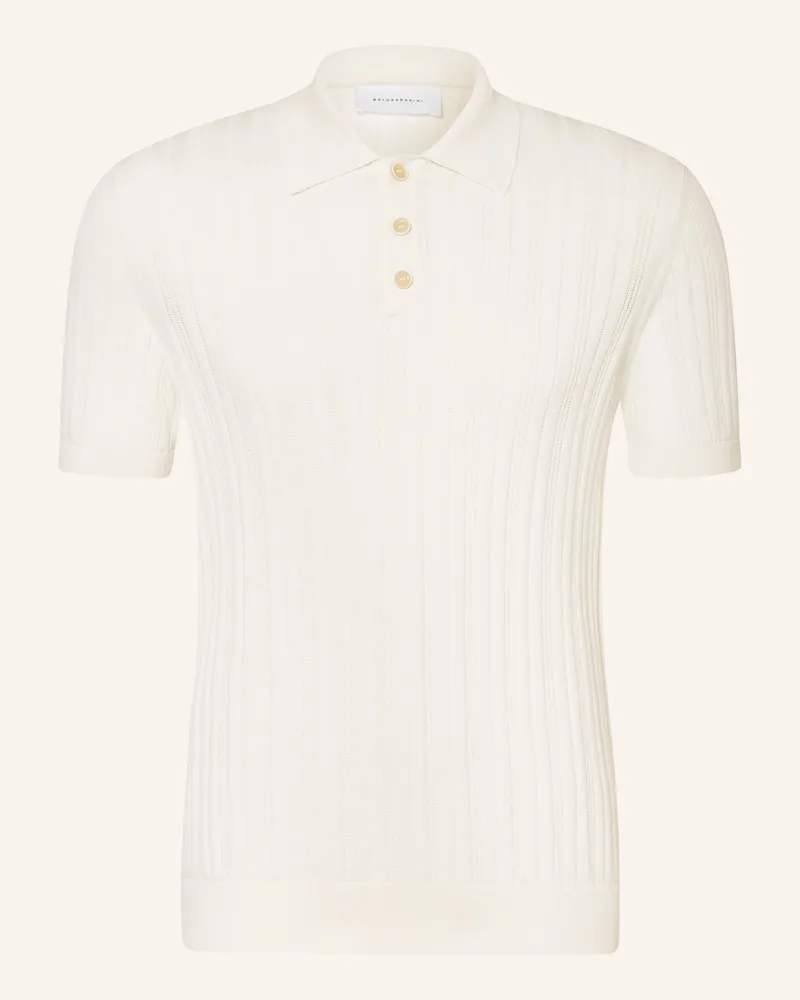 Baldessarini Strick-Poloshirt weiss Creme