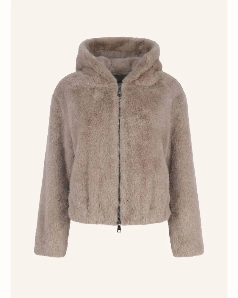 Blonde No. 8 Kunstfell-Jacke Luisa beige Taupe
