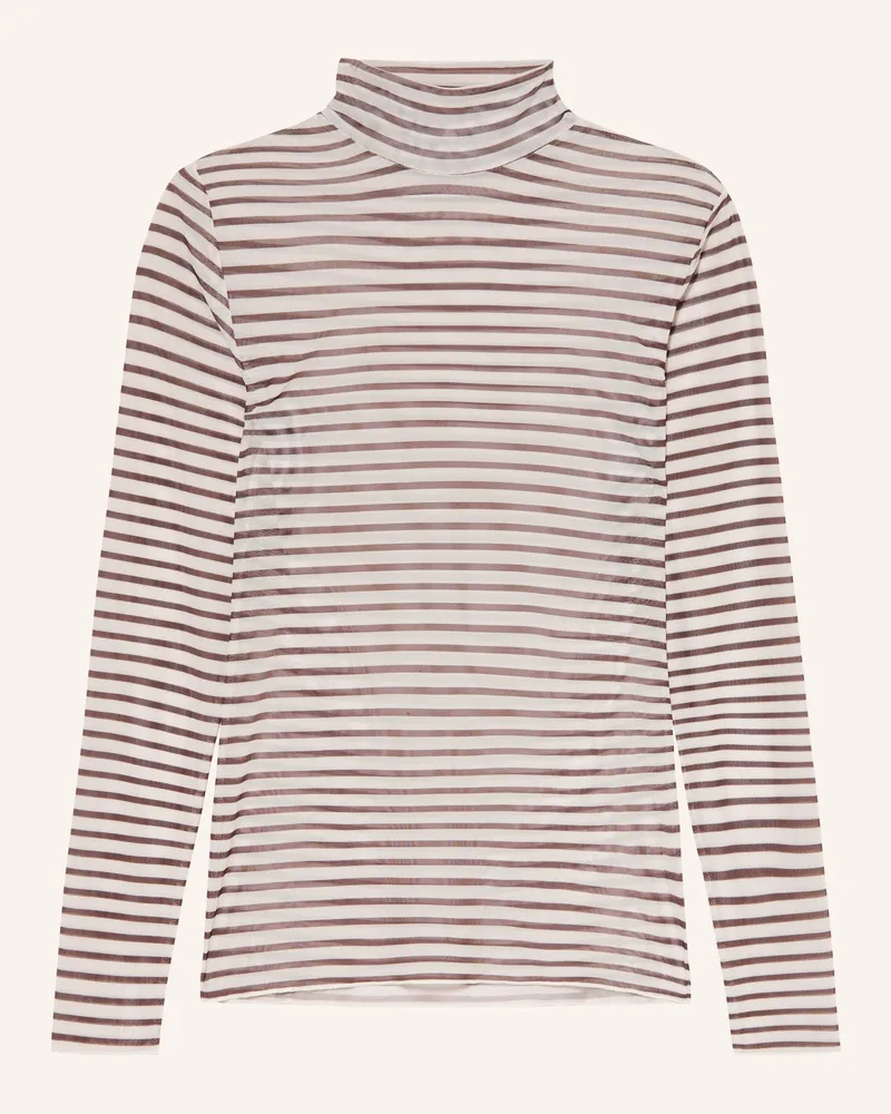 Darling Harbour Longsleeve Aus Mesh braun Darkbrown