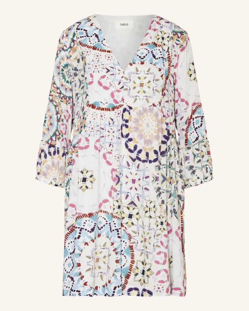 ba&sh Kleid Lorenza Mit 3/4-Arm grau Gelb