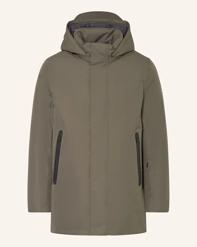 ECOALF Parka PARKO mit abnehmbarer Kapuze Khaki