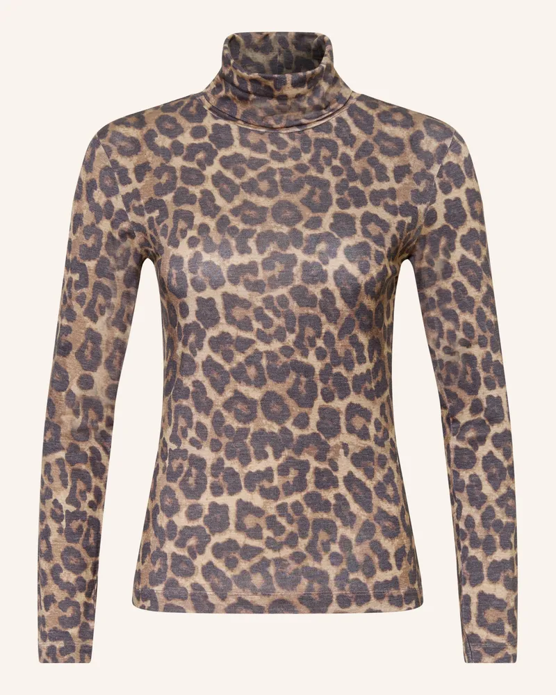 Darling Harbour Rollkragenshirt braun Leo