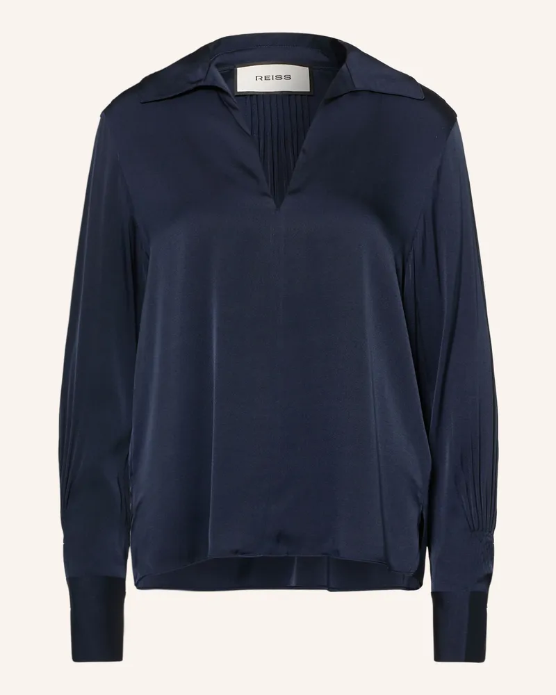 Reiss Blusenshirt Orla Mit Seide blau Dunkelblau