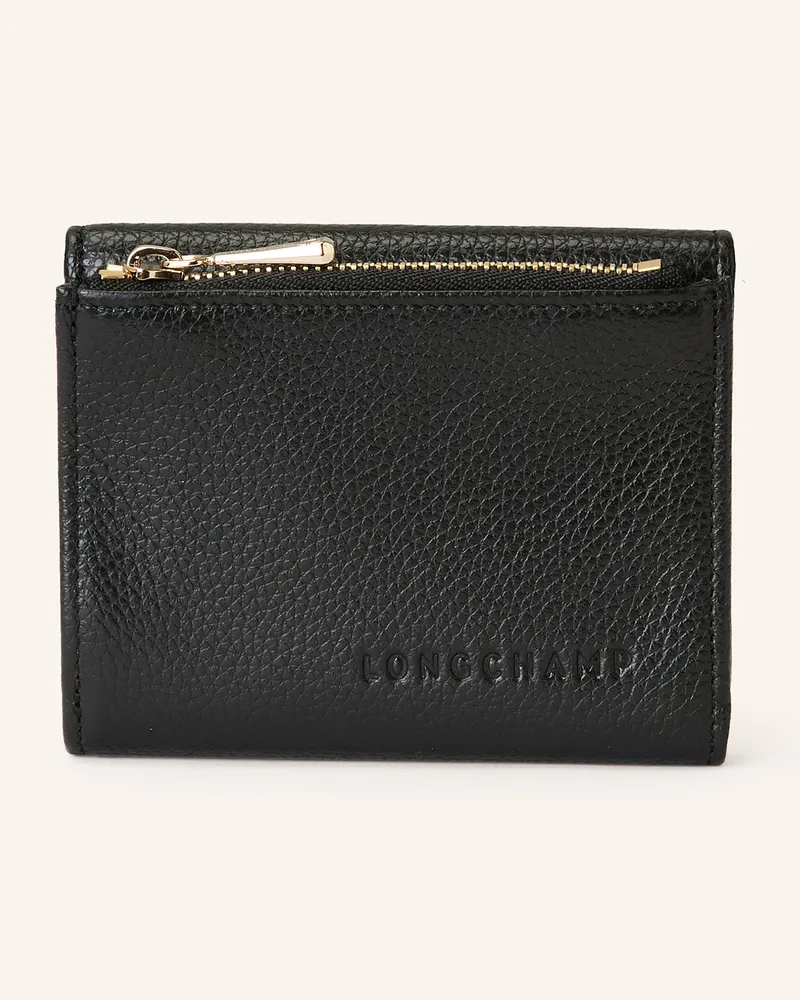 Longchamp Geldbörse Foulonne Compact Wallet schwarz Schwarz