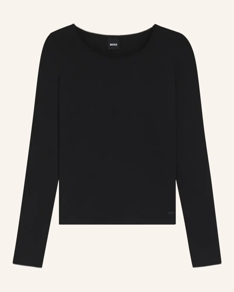 HUGO BOSS Unterwäsche Top B.PURE LS TOP Slim Fit Schwarz