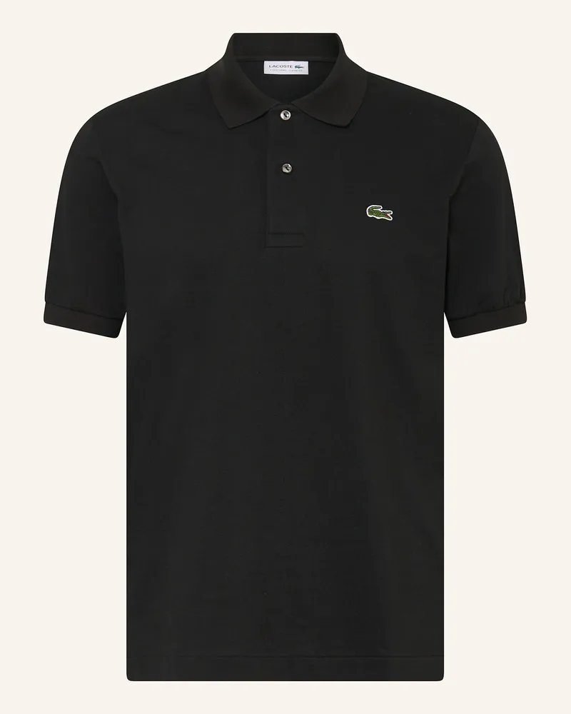 Lacoste Piqué-Poloshirt schwarz Schwarz