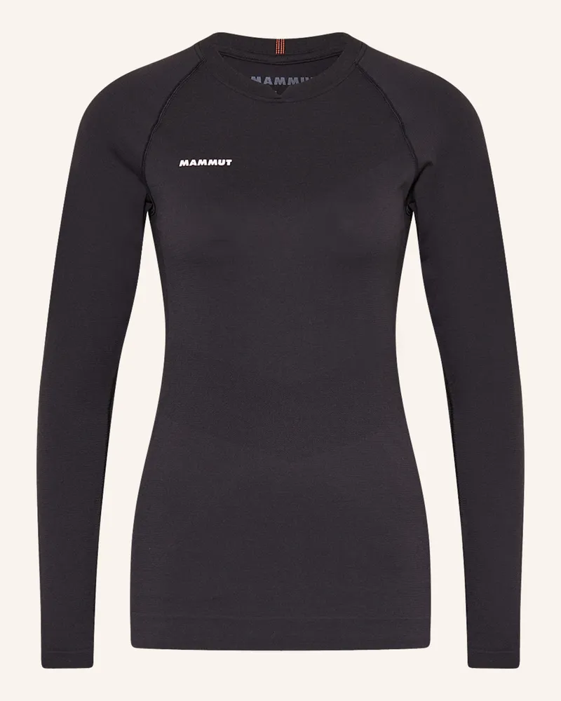 Mammut Longsleeve Trift Mit Merinowolle schwarz Schwarz