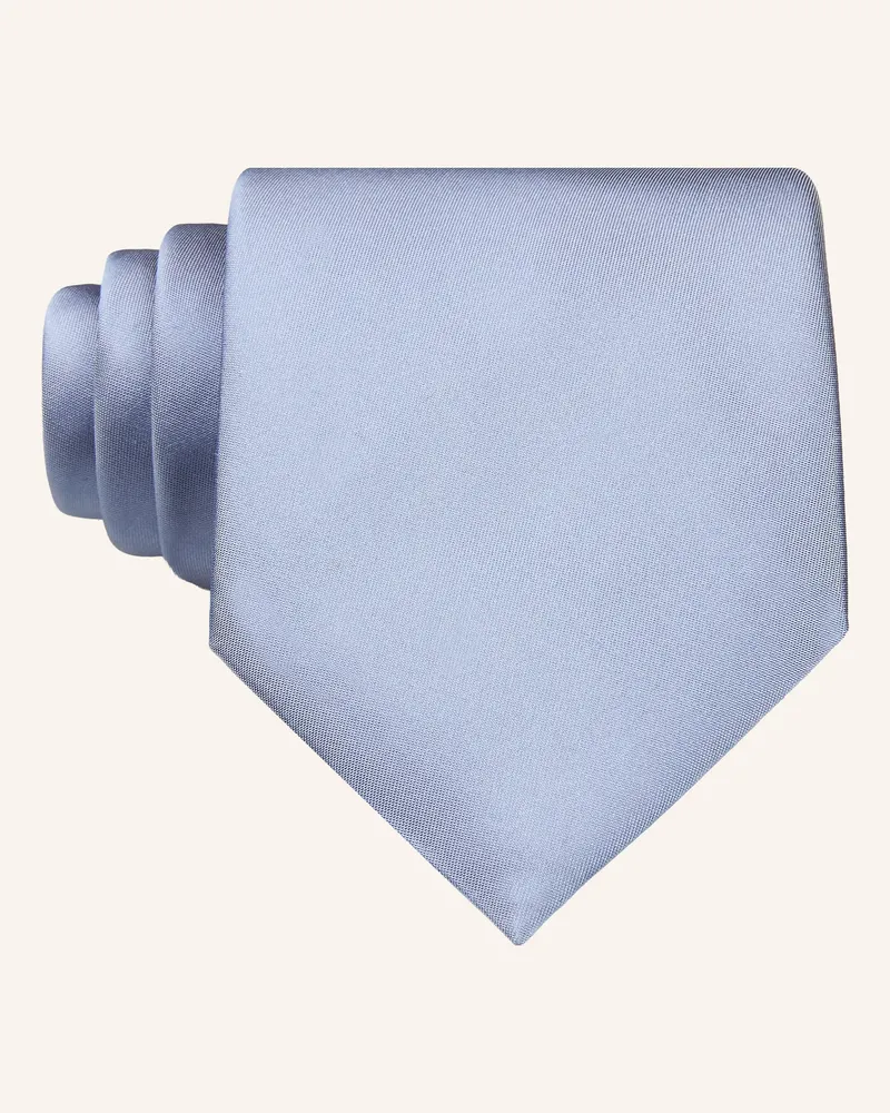 HUGO BOSS Krawatte blau Blaugrau