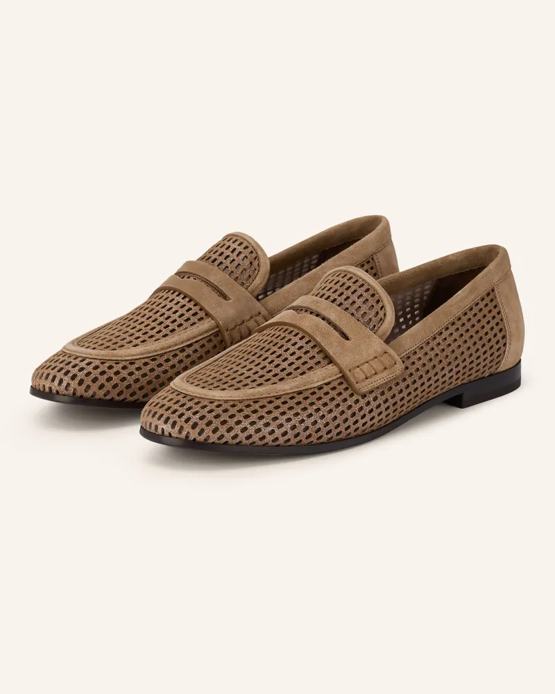 Brunello Cucinelli Penny-Loafer Mit Cut-Outs braun Braun