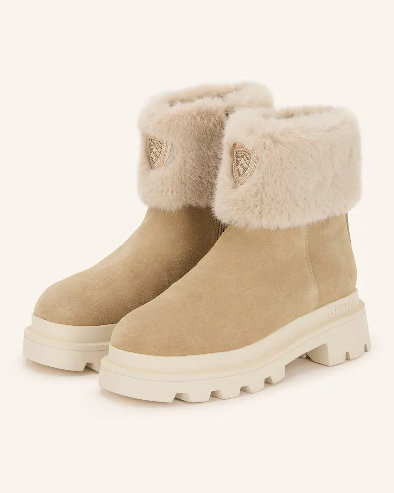 Blauer Stiefel KIMMEL10 Beige
