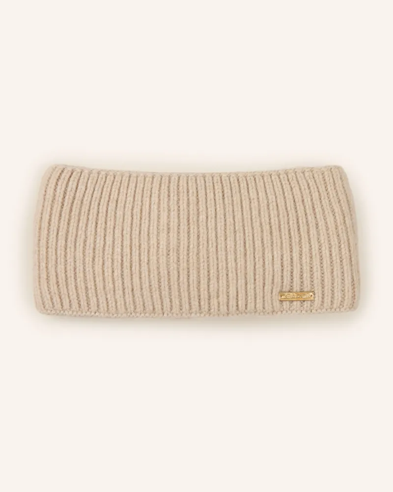 Capo Stirnband Mit Cashmere beige Beige