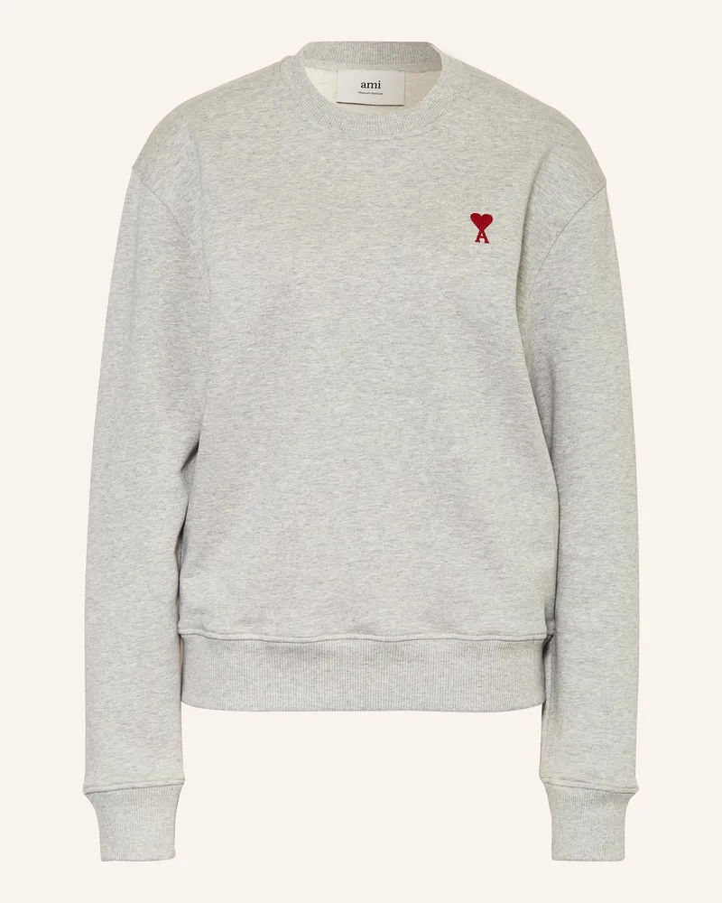 AMI Paris Sweatshirt Hellgrau