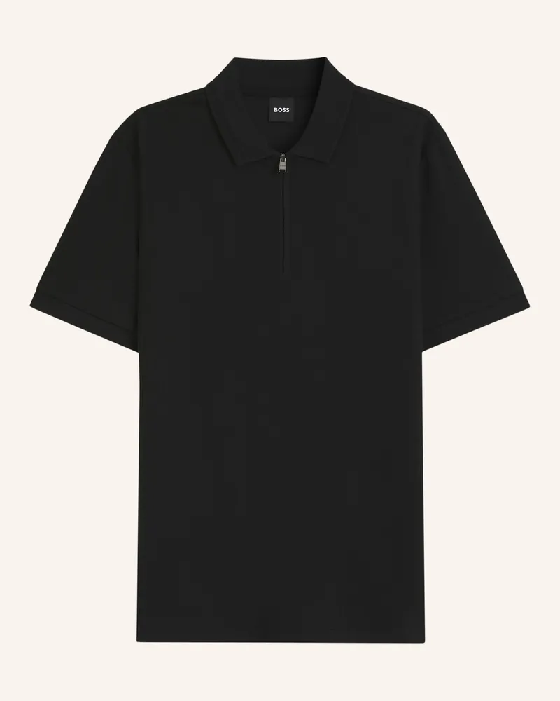 HUGO BOSS Poloshirt H-Paras 70 Regular Fit schwarz Schwarz