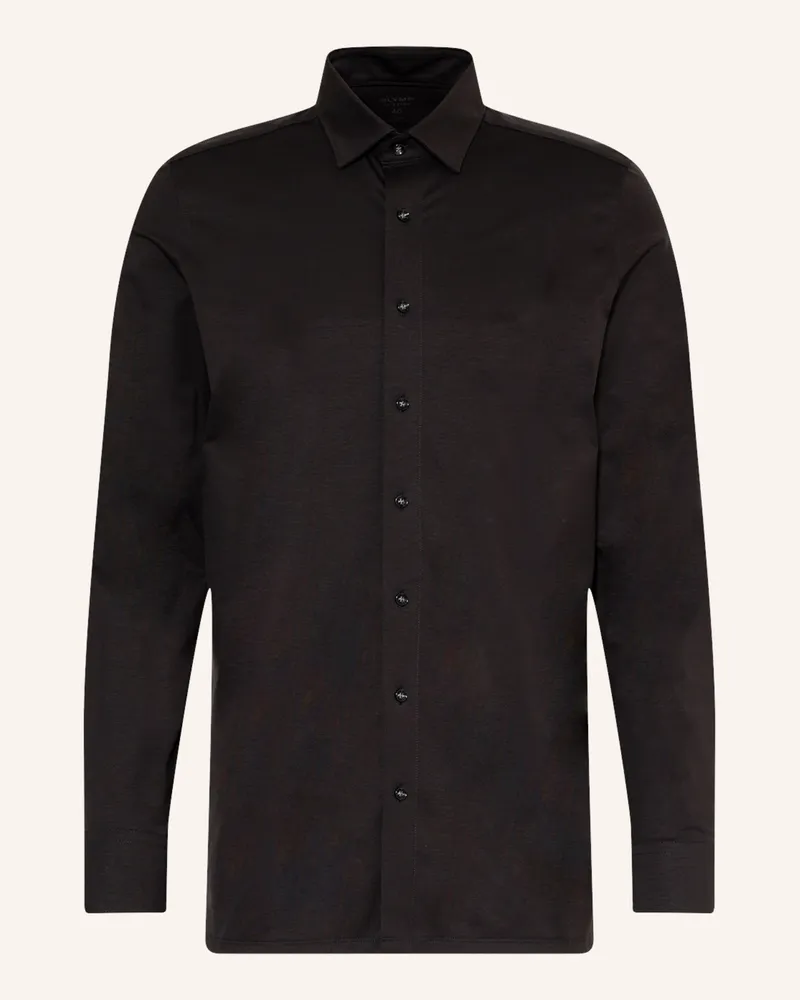 Olymp Jerseyhemd Luxor 24/Seven modern fit Schwarz