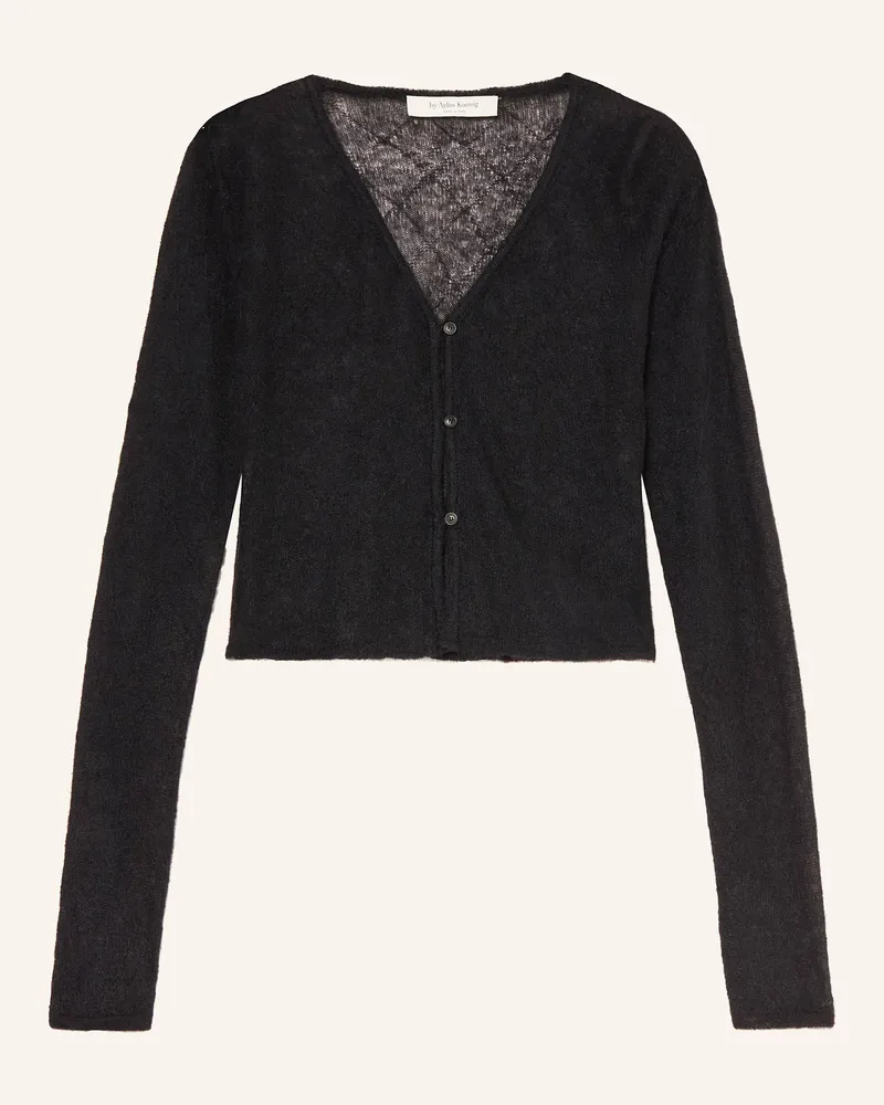 by Aylin Koenig Strickjacke CAROLA mit Alpaka Schwarz