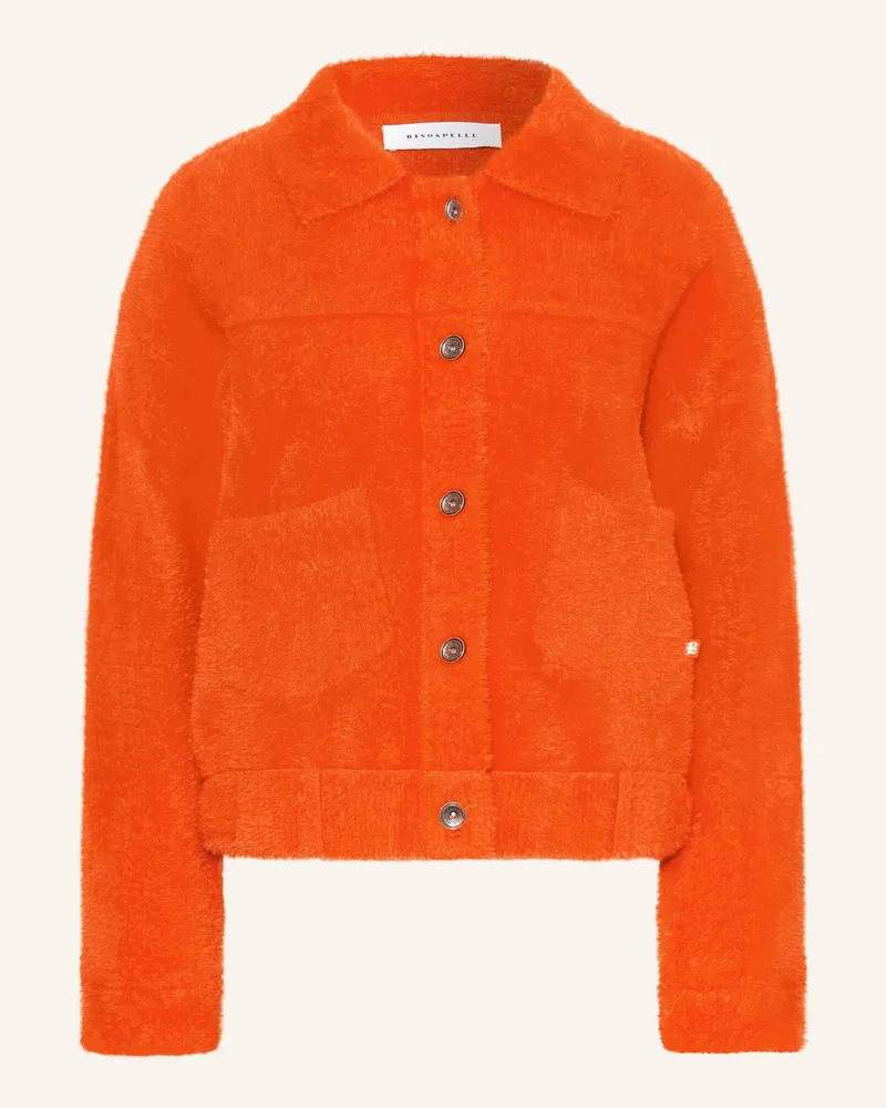 RINO & PELLE Strickjacke Bubbly rot Orange
