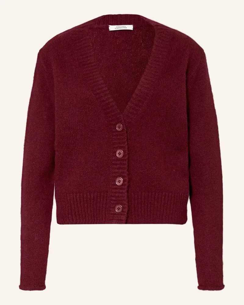 Dorothee Schumacher Strickjacke Luxury Love Aus Cashmere rot Dunkelrot