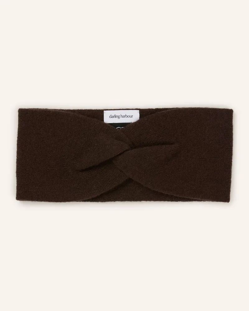 Darling Harbour Stirnband Aus Cashmere braun Dark