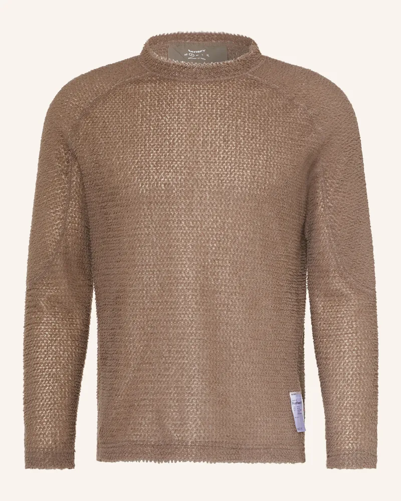 Satisfy Funktionsshirt Fuzzfleece™ Ad braun Braun