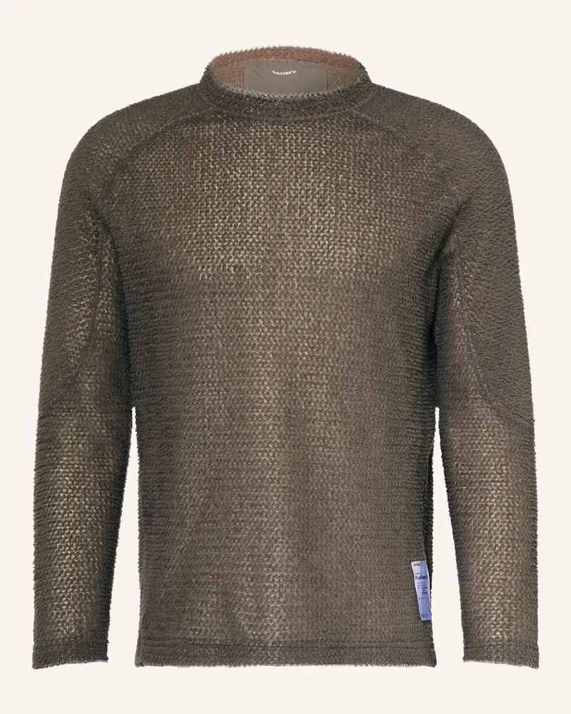 Satisfy Funktionsshirt Fuzzfleece™ Ad braun Braun