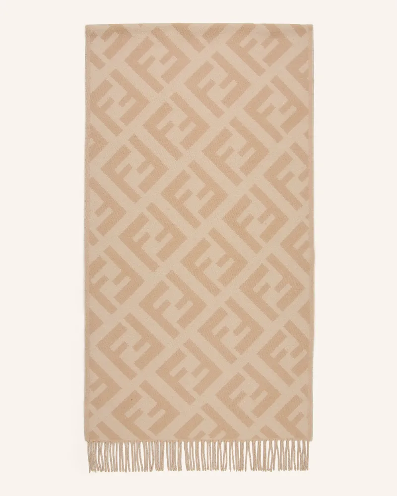 Fendi Cashmere-Schal braun Camel