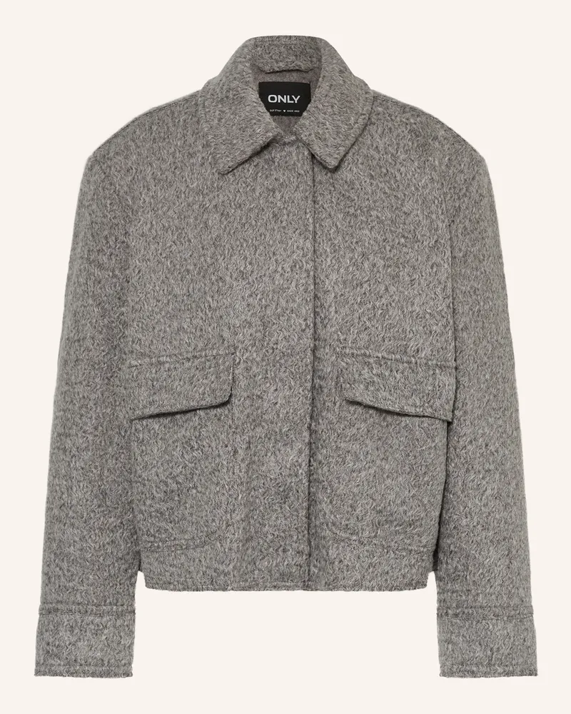 only Bouclé-Blouson Grau