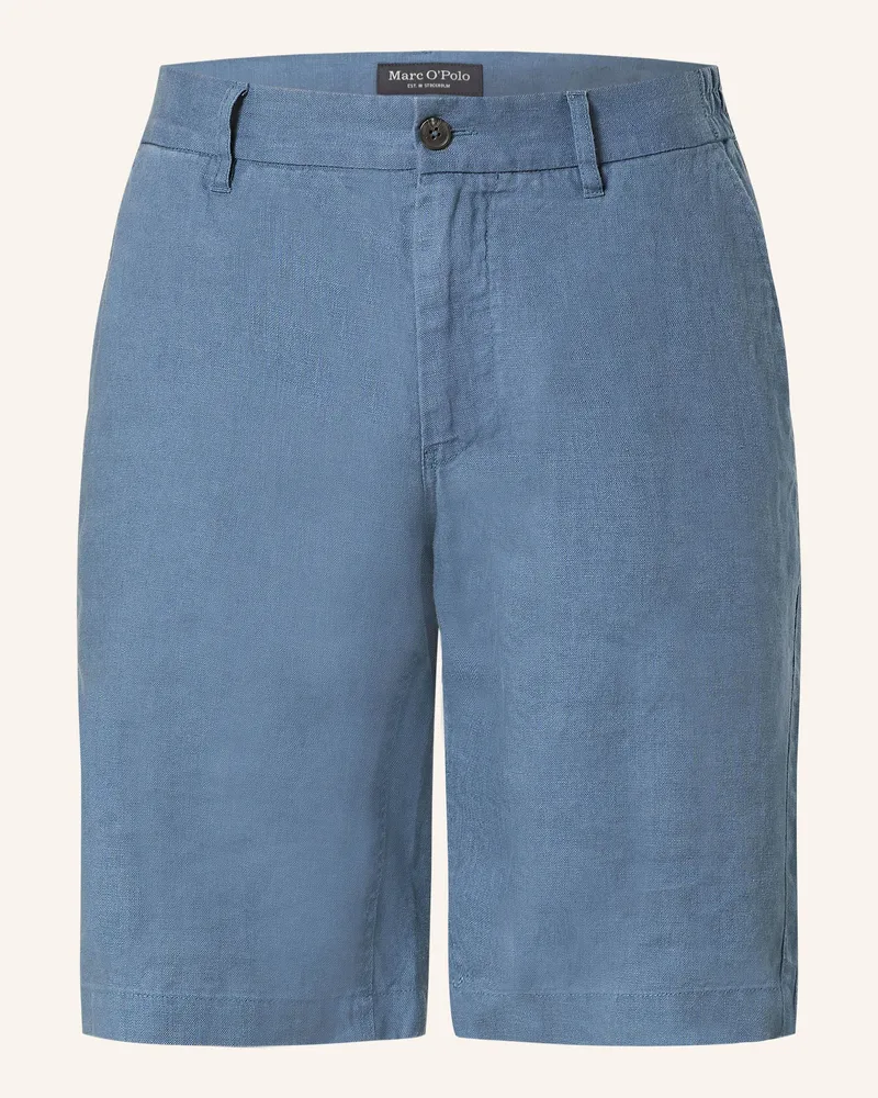 Marc O'Polo Leinenshorts RESO Regular Fit Blaugrau