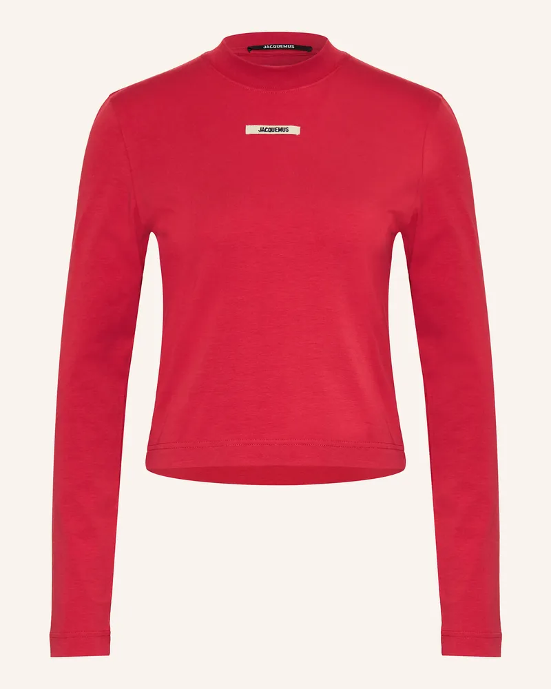 Jacquemus Longsleeve LE TSHIRT GROS GRAIN Rot