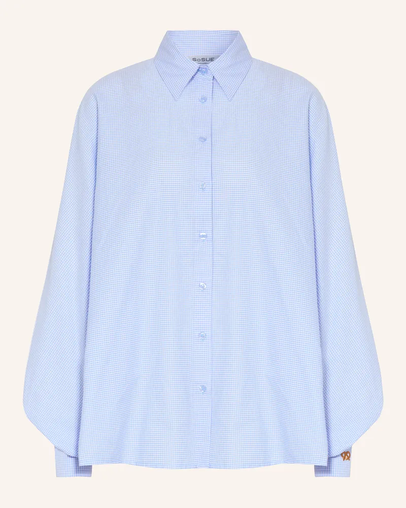 SoSUE Oversized-Hemdbluse ANTONINA Hellblau