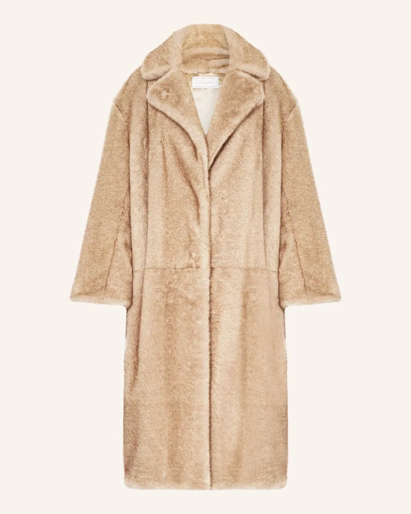 Antonelli Firenze Kunstpelz-Mantel FRITELLA Taupe