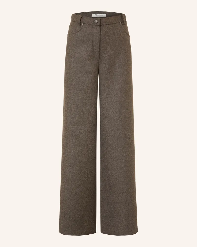 Max Mara Marlenehose Gennaio braun Dunkelgrau
