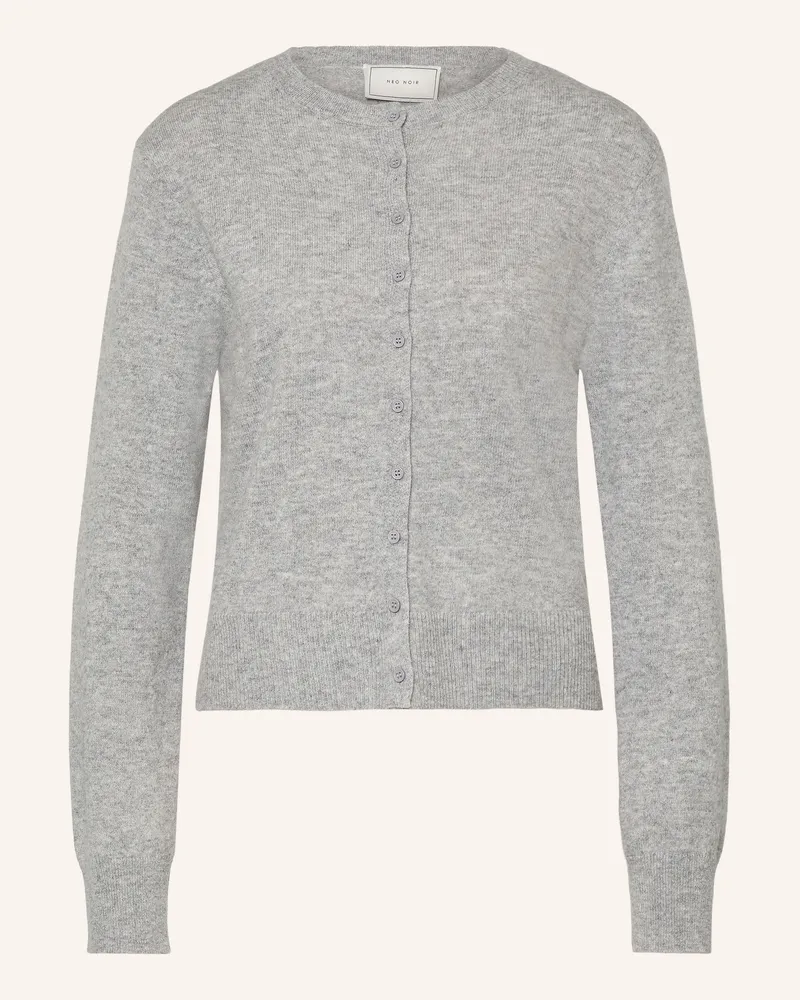 Neo Noir Strickjacke Bina Mit Cashmere grau Grau