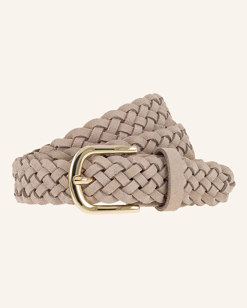 Vanzetti Flechtgürtel Aus Leder beige Beige
