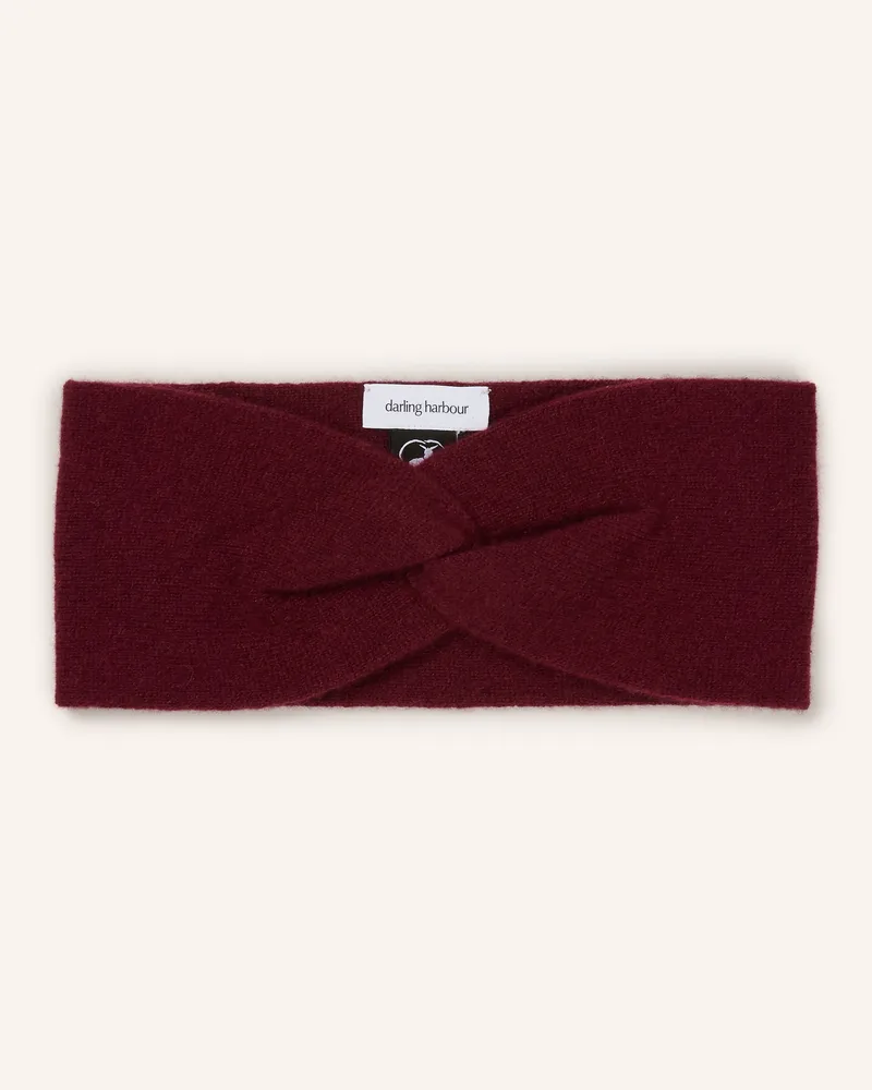 Darling Harbour Stirnband Aus Cashmere rot Bordeaux