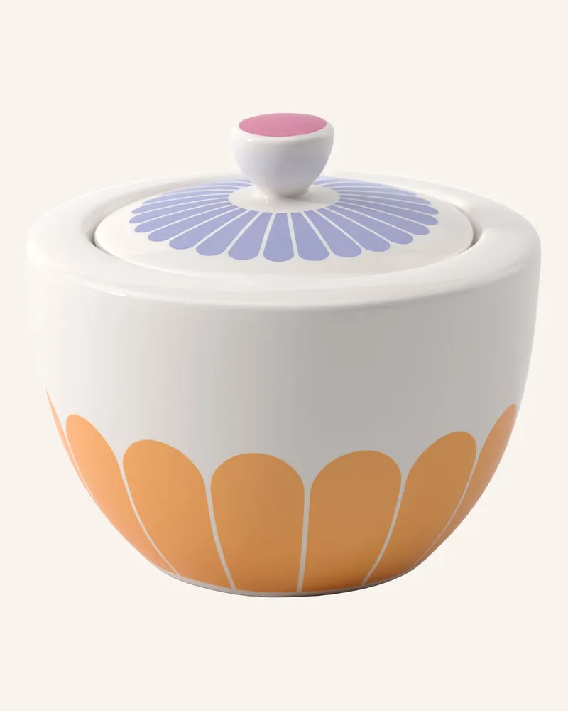 Villeroy & Boch Zuckerdose Fleur Couleur weiss Gelb